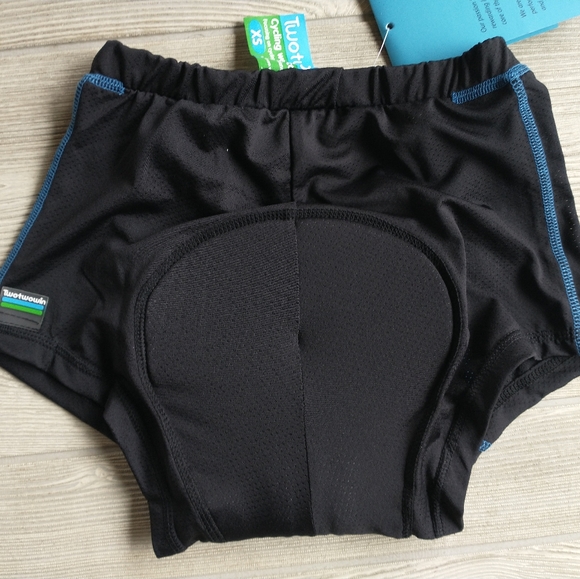 NWT Twotwowin Women's size X-Small Padded Cycling Spinning Underwear Shorts - Picture 5 of 6